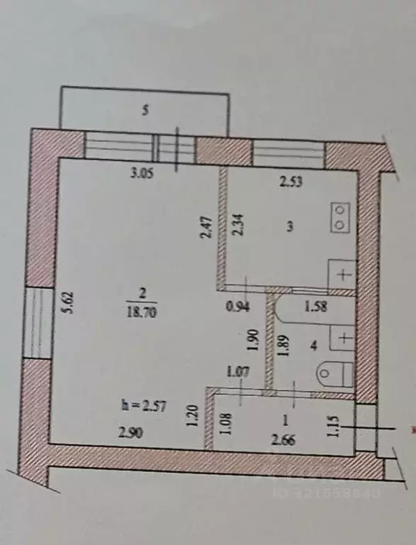 1-к кв. Чувашия, Чебоксары ул. Декабристов, 16к1 (32.0 м) - Фото 0