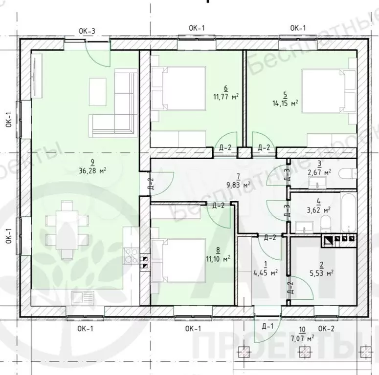 Дом 105 м на участке 5 сот. - Фото 0