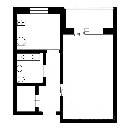 1-к кв. Тюменская область, Тюмень ул. Мельникайте, 80 (29.0 м) - Фото 1