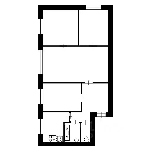 2-к кв. Омская область, Омск просп. Карла Маркса, 83а (37.2 м) - Фото 1