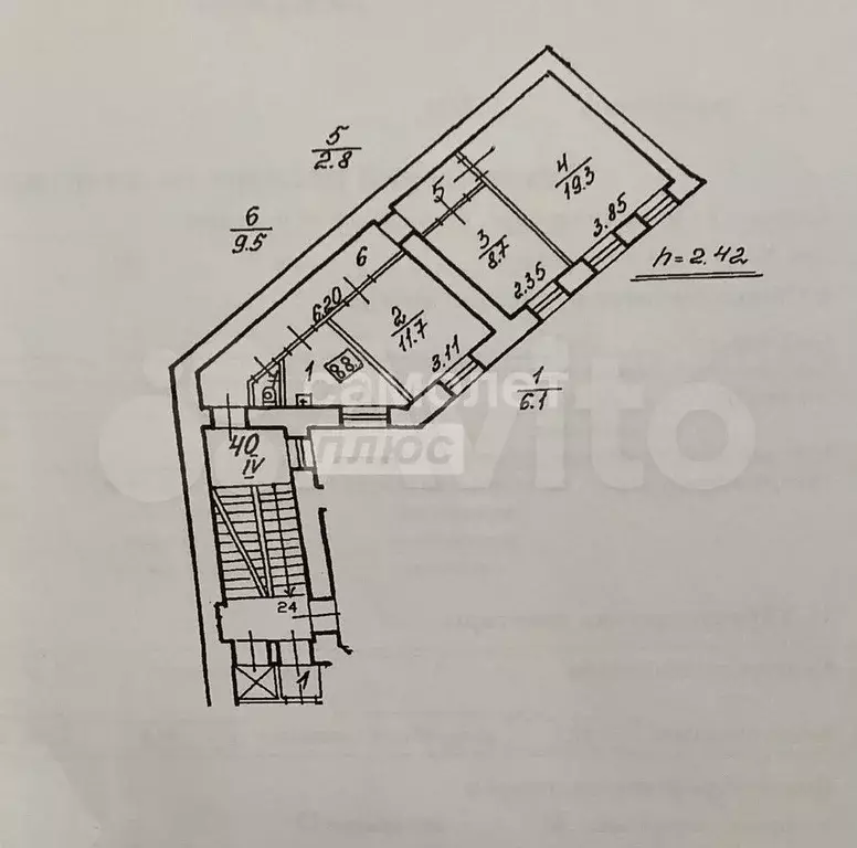 3-к. квартира, 59 м, 3/6 эт. - Фото 0