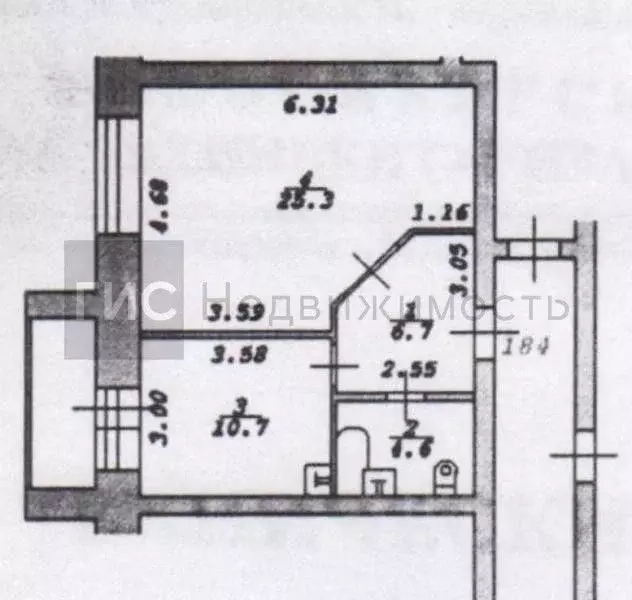 1-к кв. Новосибирская область, Новосибирск Стартовая ул., 4 (47.3 м) - Фото 1