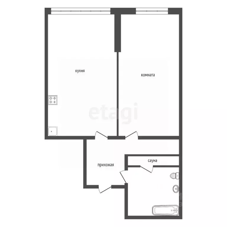 2-к кв. Красноярский край, Красноярск Октябрьская ул., 16 (36.0 м) - Фото 2