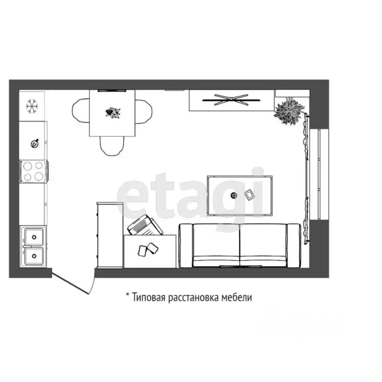 Комната Тюменская область, Тюмень Харьковская ул., 1 (18.0 м) - Фото 1