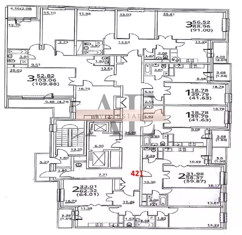 2-к кв. москва 6-я радиальная ул, 7/1к1 (59.87 м) - Фото 1