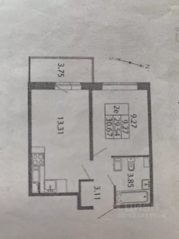 1-к кв. Ленинградская область, Мурино Всеволожский район, просп. ... - Фото 1