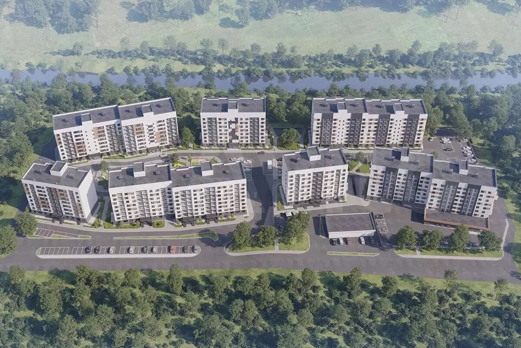 2-к. квартира, 58,2 м, 6/8 эт. - Фото 1