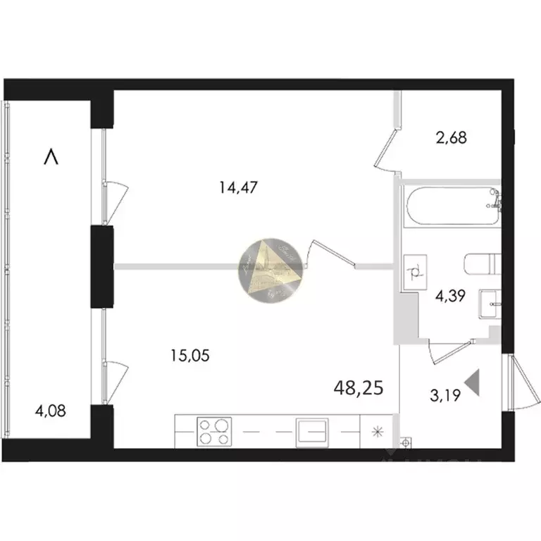 1-к кв. Санкт-Петербург, Санкт-Петербург, Сестрорецк Авиационная ул., ... - Фото 2