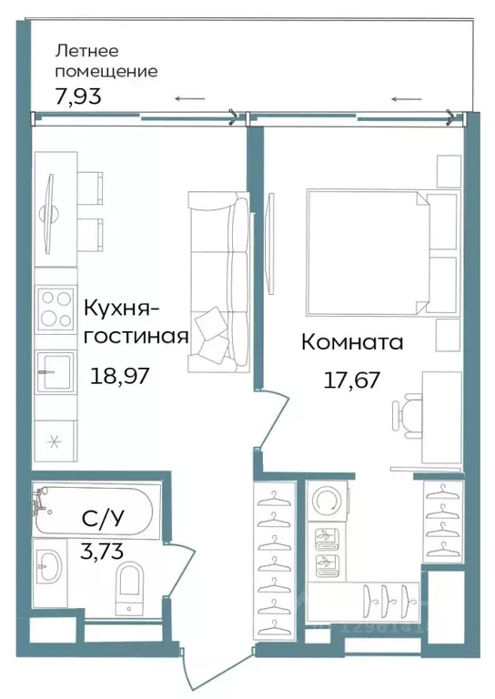 1-к кв. Крым, Саки ул. Морская (48.3 м) - Фото 0