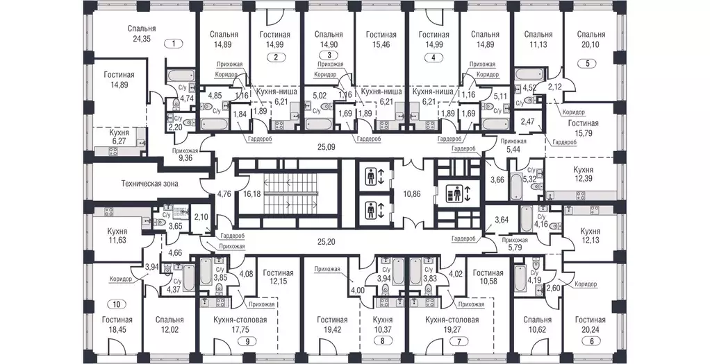 2-к кв. Москва ул. Академика Челомея, 1А (65.0 м) - Фото 1