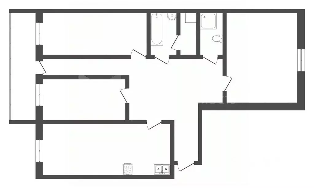 3-к кв. Тюменская область, Тюмень Солнечный проезд, 7 (96.3 м) - Фото 2