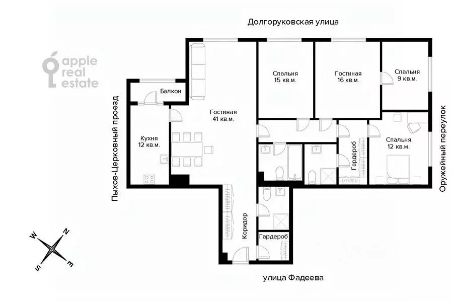 5-к кв. Москва ул. Фадеева, 4А (150.0 м) - Фото 1
