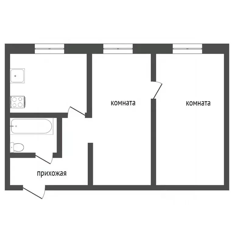 2-к кв. Красноярский край, Норильск ул. Мира, 7к2 (41.9 м) - Фото 2