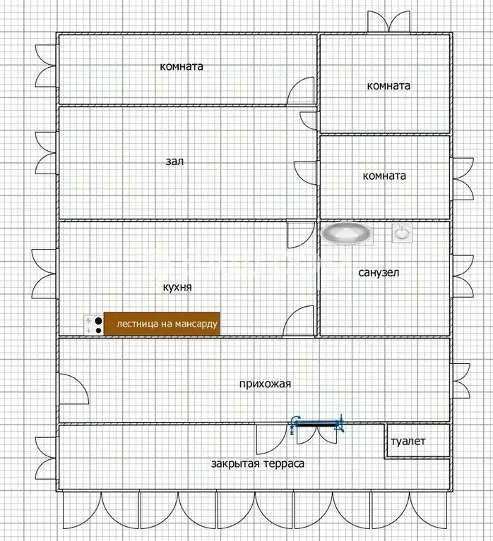 Дом в Брянская область, Сельцо 1-й Колхозный пер., 26 (84 м) - Фото 2