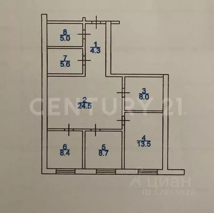 3-к кв. Дагестан, Махачкала ул. Эльзы Ибрагимовой, 31Бк2 (78.0 м) - Фото 1