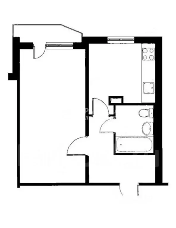 1-к кв. Московская область, Балашиха Зеленая ул., 25 (44.0 м) - Фото 2