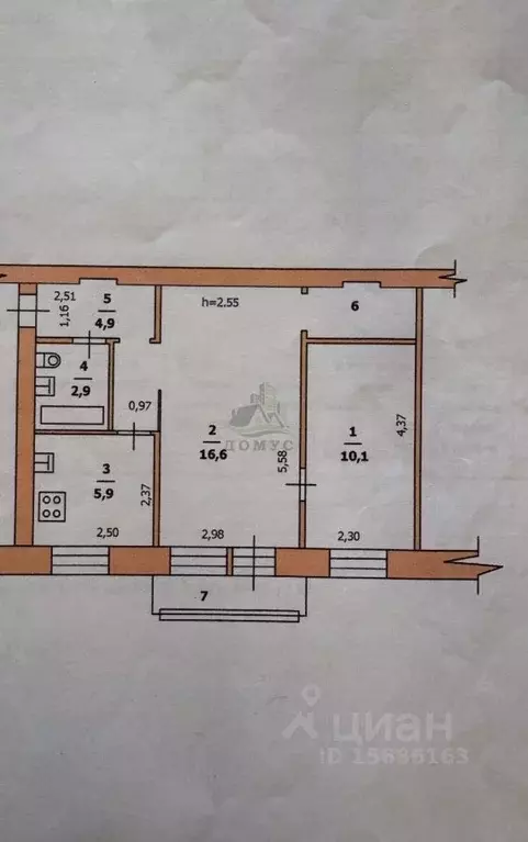 2-к кв. Московская область, Раменское Десантная ул., 32 (43.1 м) - Фото 2
