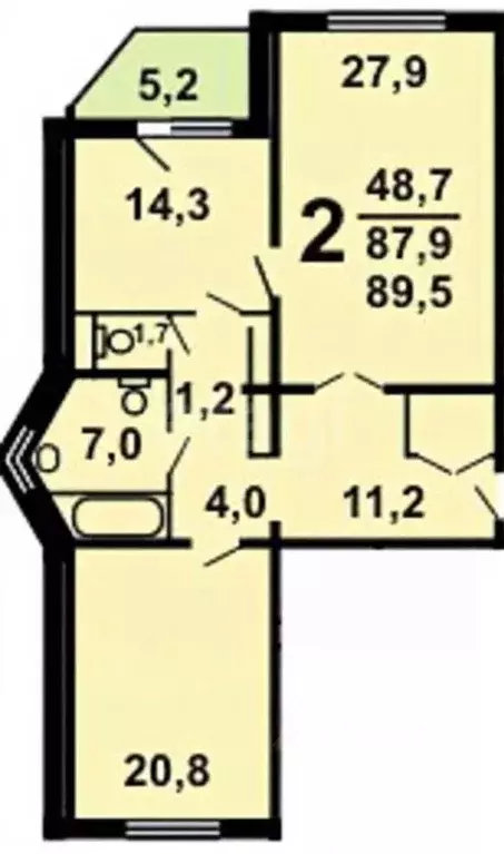 3-к кв. Московская область, Красногорск бул. Красногорский, 5 (89.5 м) - Фото 1