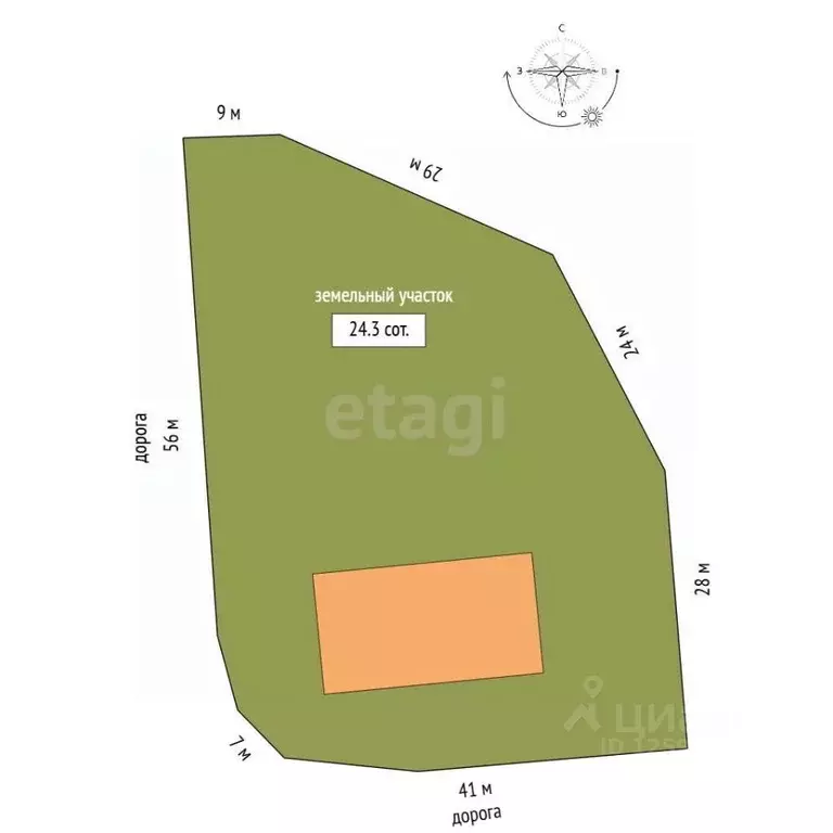 Дом в Тамбовская область, Тамбовский муниципальный округ, пос. ... - Фото 2