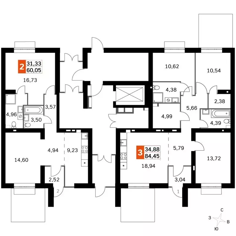 2-к кв. Московская область, Одинцовский городской округ, д. Митькино ... - Фото 2