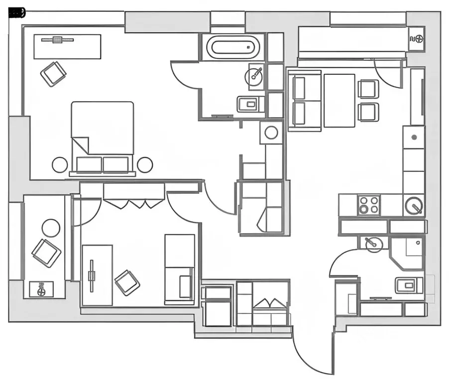 2-к кв. Москва Летная ул., 95Бк2 (70.0 м) - Фото 2
