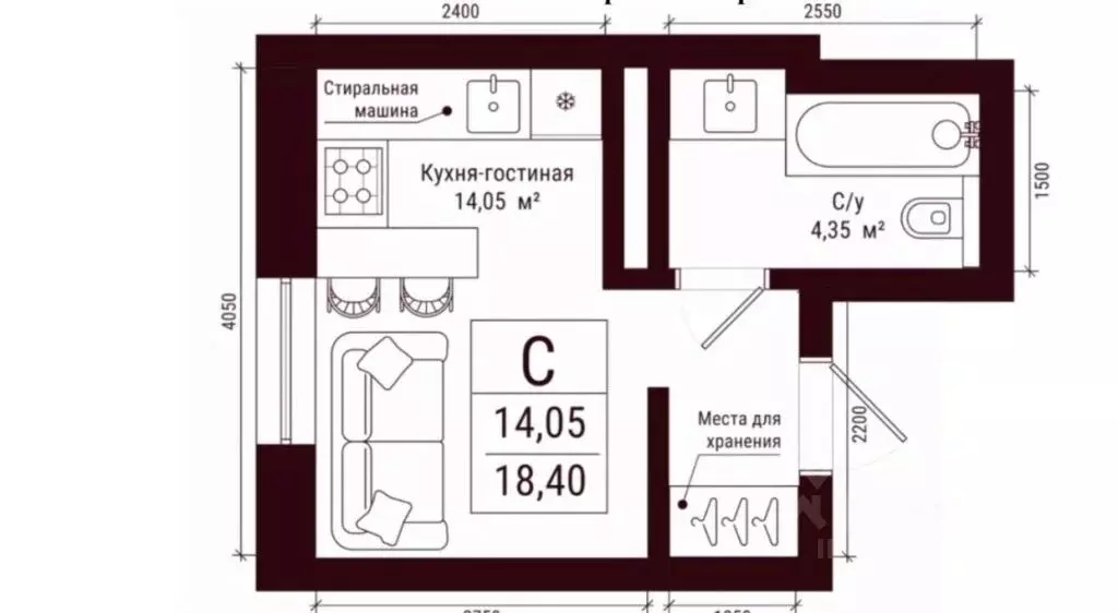Студия Башкортостан, Уфа ул. Аксакова, 53 (18.4 м) - Фото 2