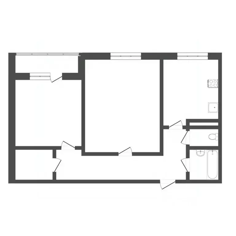 2-к кв. Тюменская область, Тюмень Почтовая ул., 28 (51.1 м) - Фото 2