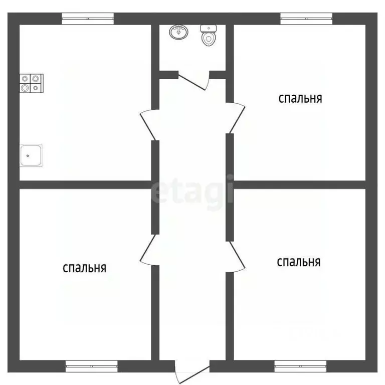 Дом в Ростовская область, Неклиновский район, с. Николаевка, Полет ... - Фото 2