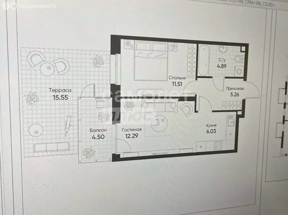 2-комнатная квартира: Казань, улица Гаврилова, 5Вк2 (45 м) - Фото 0