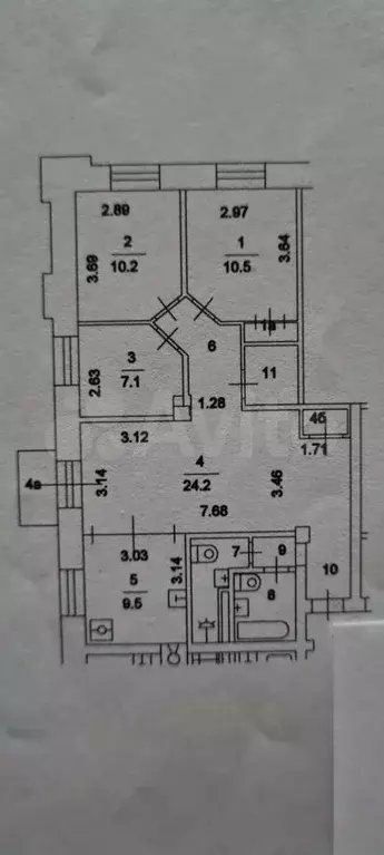 3-к. квартира, 81 м, 6/11 эт. - Фото 0