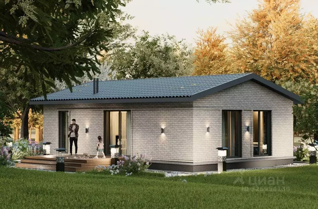 Дом в Татарстан, Зеленодольский район, Большеякинское с/пос  (78 м) - Фото 1