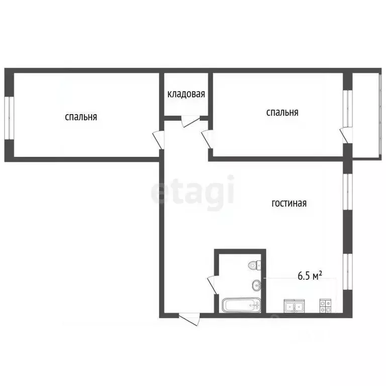 3-к кв. Владимирская область, Муром ул. Дзержинского, 45 (58.6 м) - Фото 2