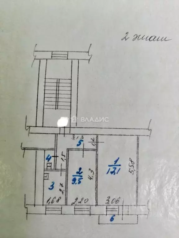 2-к кв. Пензенская область, Пенза ул. Крупской, 18 (36.8 м) - Фото 1