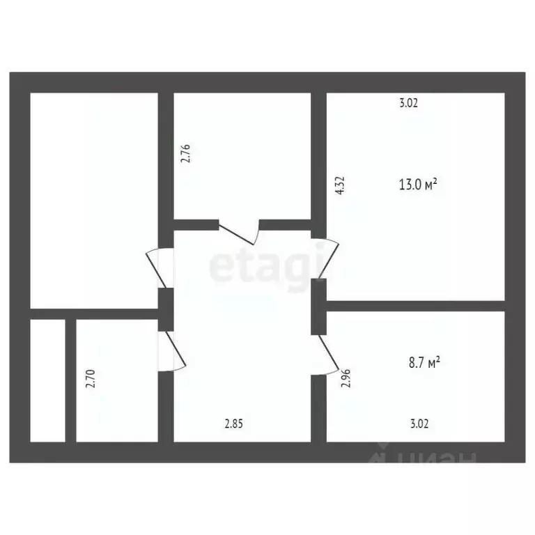 Дом в Воронежская область, Борисоглебск ул. Циолковского, 41 (86 м) - Фото 1