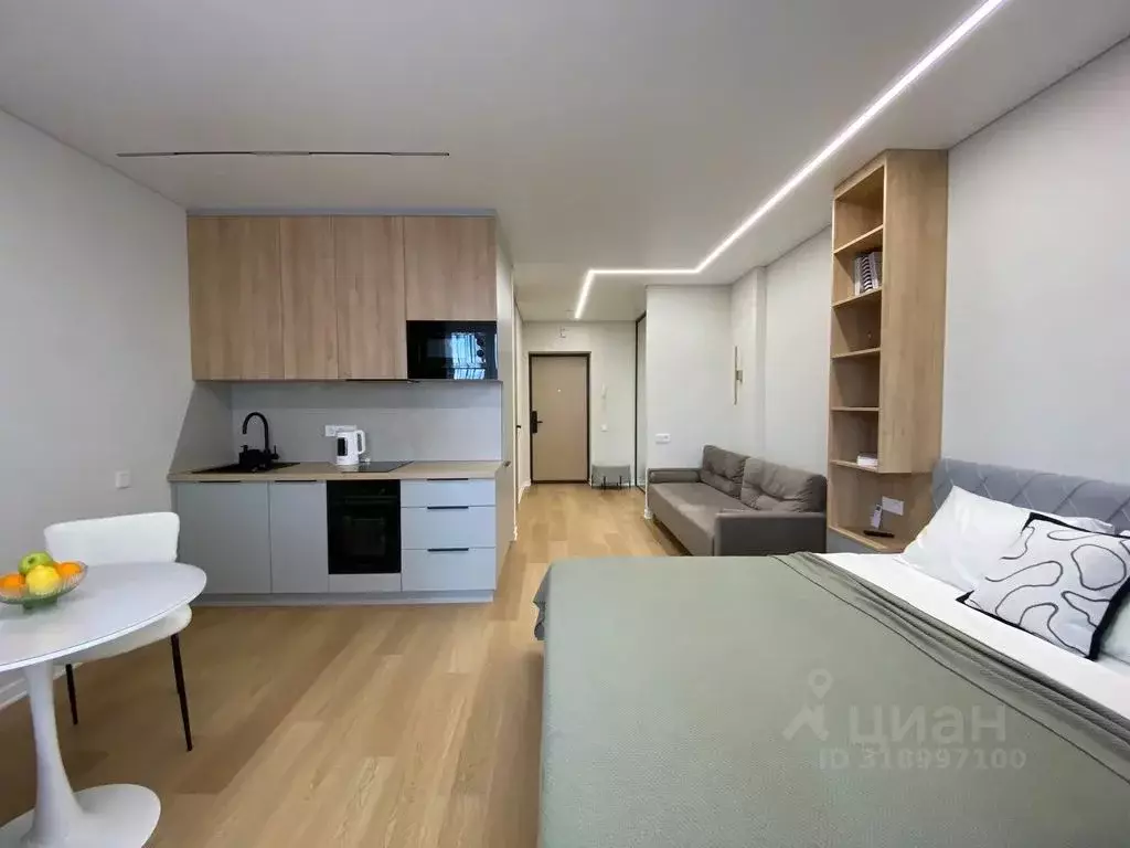 1-к кв. Татарстан, Казань ул. Бари Галеева, 8Ак3 (35.0 м) - Фото 0
