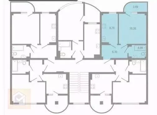 1-к кв. Севастополь с. Орловка, ш. Качинское, 3Ак4 (33.1 м) - Фото 2