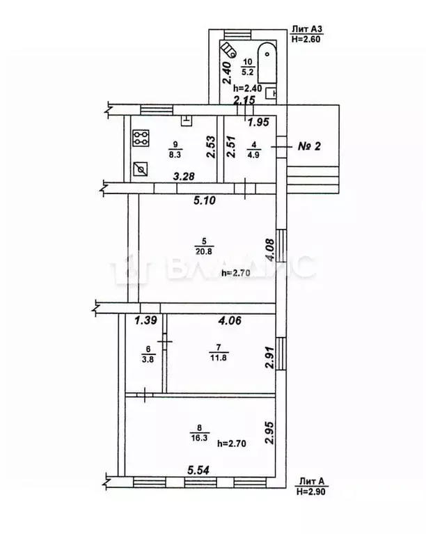 Дом в Воронежская область, Воронеж Боровое мкр, ул. Чекистов, 62 (81 ... - Фото 2