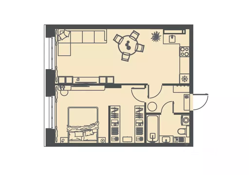 1-к кв. Пензенская область, Пенза Велларт Сити жилой комплекс (55.8 м) - Фото 2