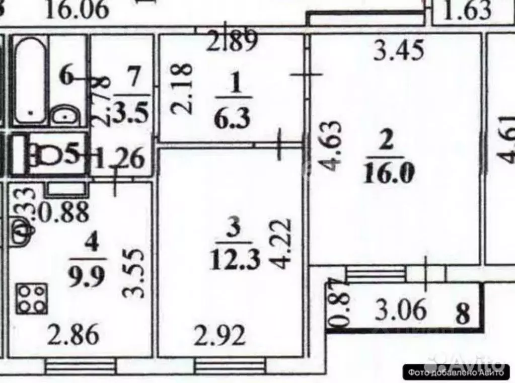 2-к кв. Липецкая область, Липецк ул. Клавдии Шаталовой, 11А (51.5 м) - Фото 2