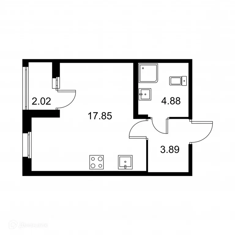Продаётся 1-к квартира, 26.6 м - Фото 0