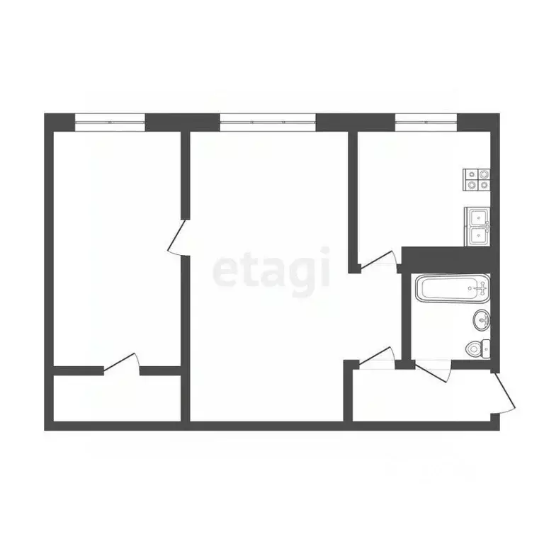 2-к кв. Белгородская область, Белгород просп. Богдана Хмельницкого, ... - Фото 2