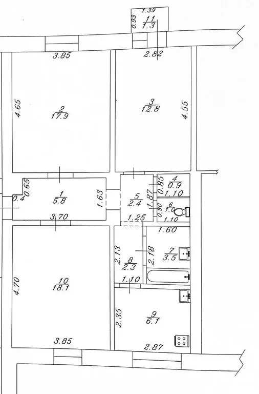 3-комнатная квартира: Анапа, Владимирская улица, 2 (71.2 м) - Фото 1