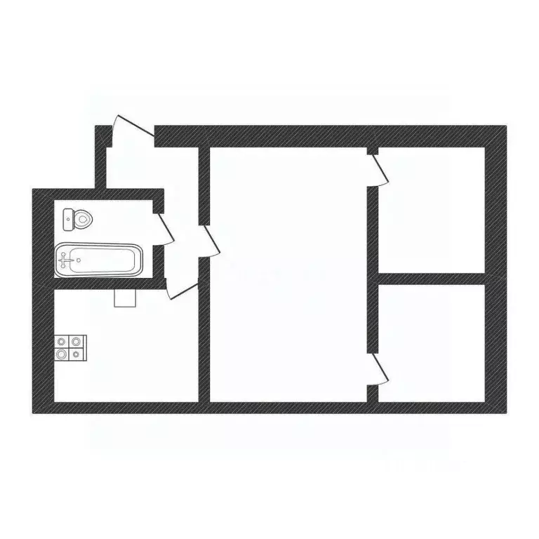 2-к кв. Смоленская область, Ярцево ул. Чернышевского, 5 (42.0 м) - Фото 2