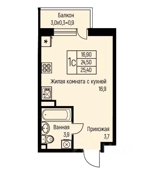 Студия Краснодарский край, Краснодар пос. Березовый, пос. Прогресс, ... - Фото 0