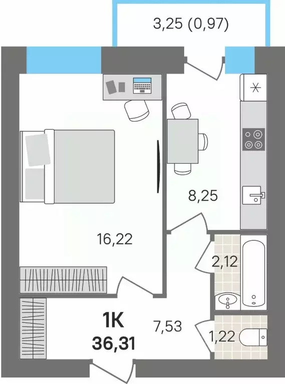 1-к кв. Пермский край, Пермский муниципальный округ, с. Култаево ул. ... - Фото 1