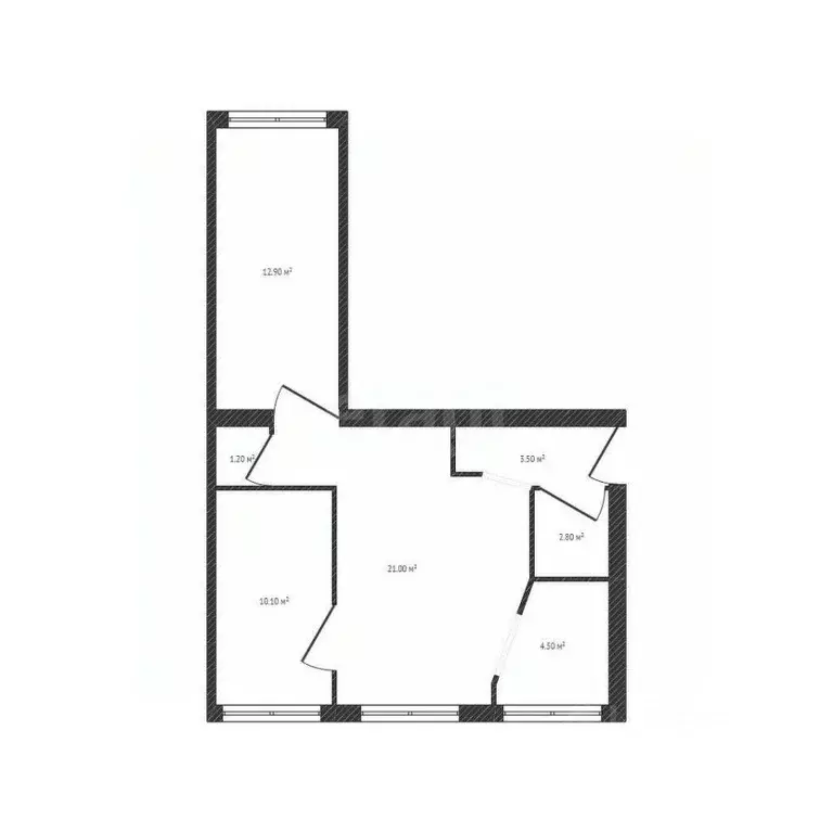 3-к кв. Брянская область, Брянск Советская ул., 50А (56.0 м) - Фото 2