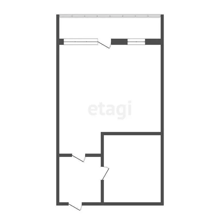 Квартира-студия: Бийск, Социалистическая улица, 26 (40.2 м) - Фото 1