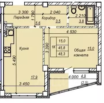 1-к кв. Новосибирская область, Новосибирск Затулинский жилмассив, ул. ... - Фото 0