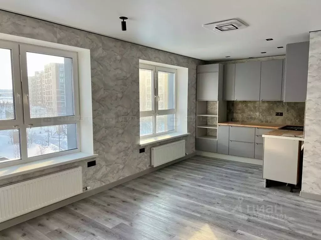 2-к кв. Татарстан, с. Высокая Гора ул. Хасана Шайдуллина, 1 (45.1 м) - Фото 1