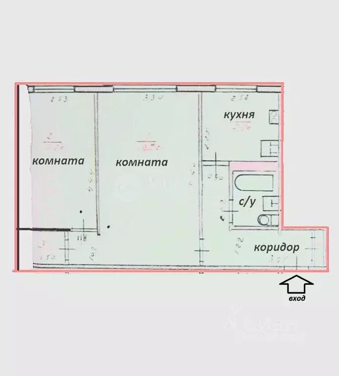 2-к кв. Татарстан, Казань ул. Академика Королева, 14 (47.8 м) - Фото 1